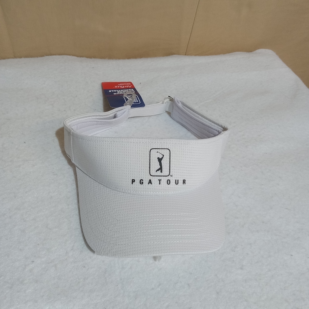 PGA Tour Air Flux Mesh Cap White